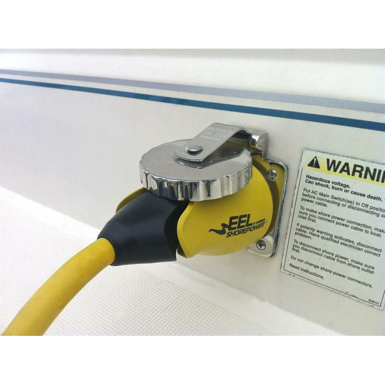 Marinco #CS30-50 Cord Set, 30A 125V, Yellow, 50' - Walmart.com