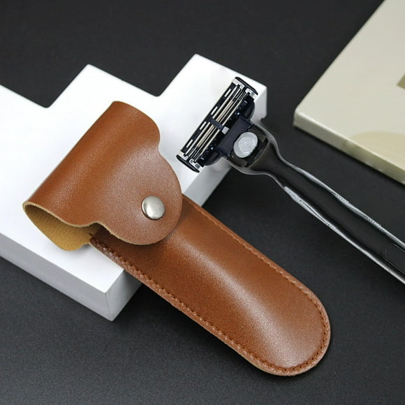 Estuche para afeitadora Estuche protector de viaje Accesorios de afeitado Organizador Transporte Marrón Colcomx Caja de afeitadora