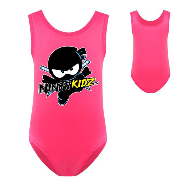 Otwoo Ninja Kidz Printed Children Girls Sleeveless One-Piece Swimming Bathing Suit