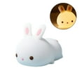thumbnail image 3 of Lunxisen 4 Pcs Puppy Rabbit Night Light Bedside Eye Protection LED Silicone Lamp Kids Room Decor, 3 of 7