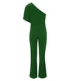 thumbnail image 3 of Baqcunre Jumpsuits For Women Jumpsuit Straight Pants Simple And Exquisite Design Sweatpants Women Pants For Women Green XXL, 3 of 3