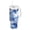 Blue Tie-dye Pattern, variant on 40 oz Insulated Stainless Steel Tumbler Double Wall Stainless Steel Tumbler with 2-Way Drinking Green Ink Splatter Pattern
