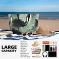 thumbnail image 4 of Kdxio Majestic Ostrich In Forest for Beach Bag for Women Large Beach Tote Bag Waterproof Sandproof Swim Bag with Zipper Pockets Beach Vacation Travel, 4 of 6