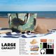 thumbnail image 5 of Fotbe Majestic Ostrich In Forest Bolsa de Viaje para Playa - Resistente al Agua, Bolsa Tote de Gran Capacidad y Ligera con 7 Bolsillos para Mujeres y Hombres, 5 of 7