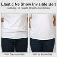 thumbnail image 4 of Cinturón elástico mujer JAMW sin hebilla para pantalones vaqueros invisible elástico, 4 of 5