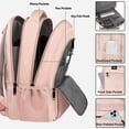thumbnail image 2 of Mochila para portátil MATEIN de 15,6 pulgadas con puerto USB resistente al agua, color rosa, 2 of 7