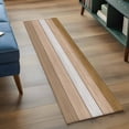 thumbnail image 4 of Runner Rug 2 x 6 Ft, Brown Wood Grain Washable Non-Slip Floor Mat for Kitchen Hallway/Entryway, Country Retro Wooden Plank Farmhouse Long Kitchen Runner Area Rugs for Living Room, Low-Profile, 4 of 7