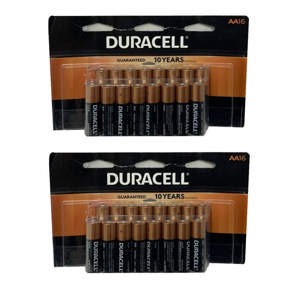 Duracell 32 Total Coppertop AA Batteries 03/2027 Expiration 2 Packs of 16