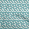 thumbnail image 1 of oneOone Polyester Spandex Turquoise Blue Fabric Floral Sewing Craft Projects Fabric Prints By Yard 56 Inch Wide-G3, 1 of 4