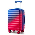 thumbnail image 1 of Ktaxon Valise Rigide à Roulettes Pivotantes de 20”, avec Serrure TSA, Valise Légère et Durable pour le Voyage, Bleu Rouge, 1 of 14
