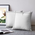 thumbnail image 2 of Pillow Covers 18x18 Set of 2, Gray Grid Lines Throw Pillow Covers Decorative Couch Cushion Cover, Modern Minimalist Stripes Pattern Microfiber Soft Square Pillowcases for Bedroom Living Room Sofa, 2 of 9