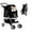 Black, variant on XF XINFENG Pet Stroller, 4 Wheel Foldable Dog Cat Stroller for Small Medium Dogs & Cats, 33 lbs Capacity Jogger Stroller with Cup Holder & Storage Basket, Black
