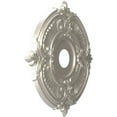 thumbnail image 2 of Ekena Millwork 19"OD x 3 1/2"ID x 1"P Attica Thermoformed PVC Ceiling Medallion (Fits Canopies up to 6 3/4"), Bright Coat Aluminum, 2 of 10