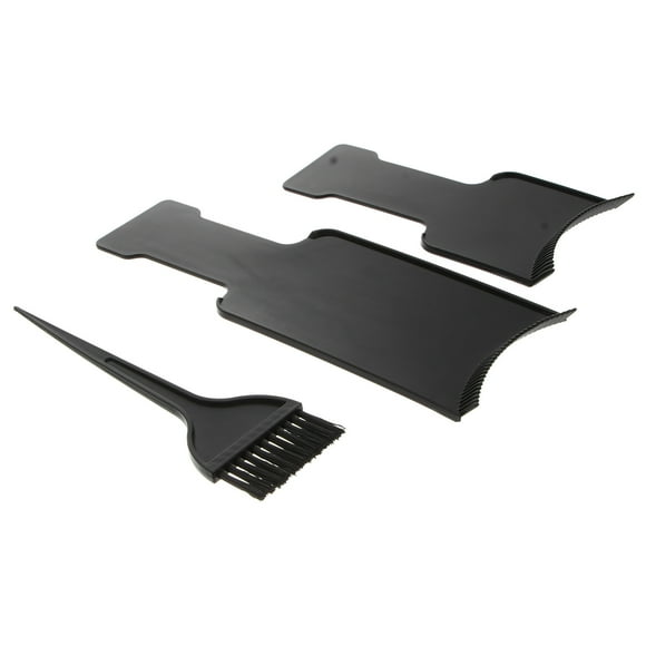 YSNOOWE 3Pcs Hair Dye Tools Kit Highlighting Board Brush Set For Stylists With Flat Comb Design