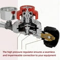 thumbnail image 3 of Régulateur de Gaz Haute Pression 5 Pieds 0 à 30 PSI Réglable avec Manomètre pour RV Van Remorque Réservoir d'Essence Adaptateur, 3 of 7