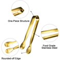 thumbnail image 3 of 12 Pcs Serving Tongs, Small Serving Utensils for Parties Catering Gold Tongs, Food-Grade 304 Stainless Steel Mini Appetizer Tongs for Tea Party Coffee Bar, 4" Sugar Tongs - Gold, 3 of 14