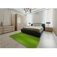 thumbnail image 4 of Ahgly Company Indoor Round Patterned Pea Green Area Rugs, 3' Round, 4 of 6