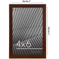 thumbnail image 2 of Americanflat 4x6 Picture Frame in Walnut with Shatter Resistant Glass - Horizontal and Vertical Formats for Wall and Tabletop, 2 of 5