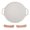 White, variant on Korean BBQ Grill Pan Nonstick Aluminum Stovetop Round Griddle Plate with Wood Handles for Indoor Outdoor Camping Grilling, 16.5 Inches / 42 cm, White