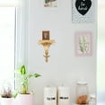 thumbnail image 4 of MasteelfCA Wall Floating Shelf Living Room Wall Mounted Storage Shelf Resin Craft Wall Rack for Planter Decoration, 4 of 9