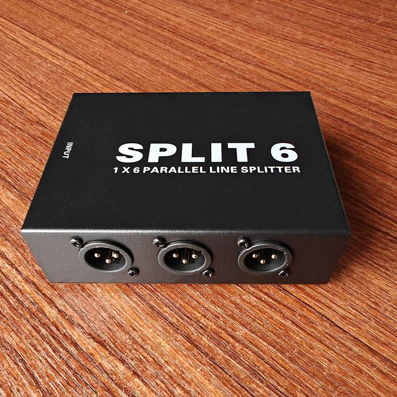 Passive XLR Interface 1 in 6 Out Signal Distributor or 6 in 1 Out Mixer Signal Distributor Stage Conference