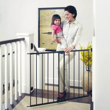 Toddleroo by North States Easy Swing and Lock Baby Gate, 28.68''-47.85" Wide, Matte Bronze