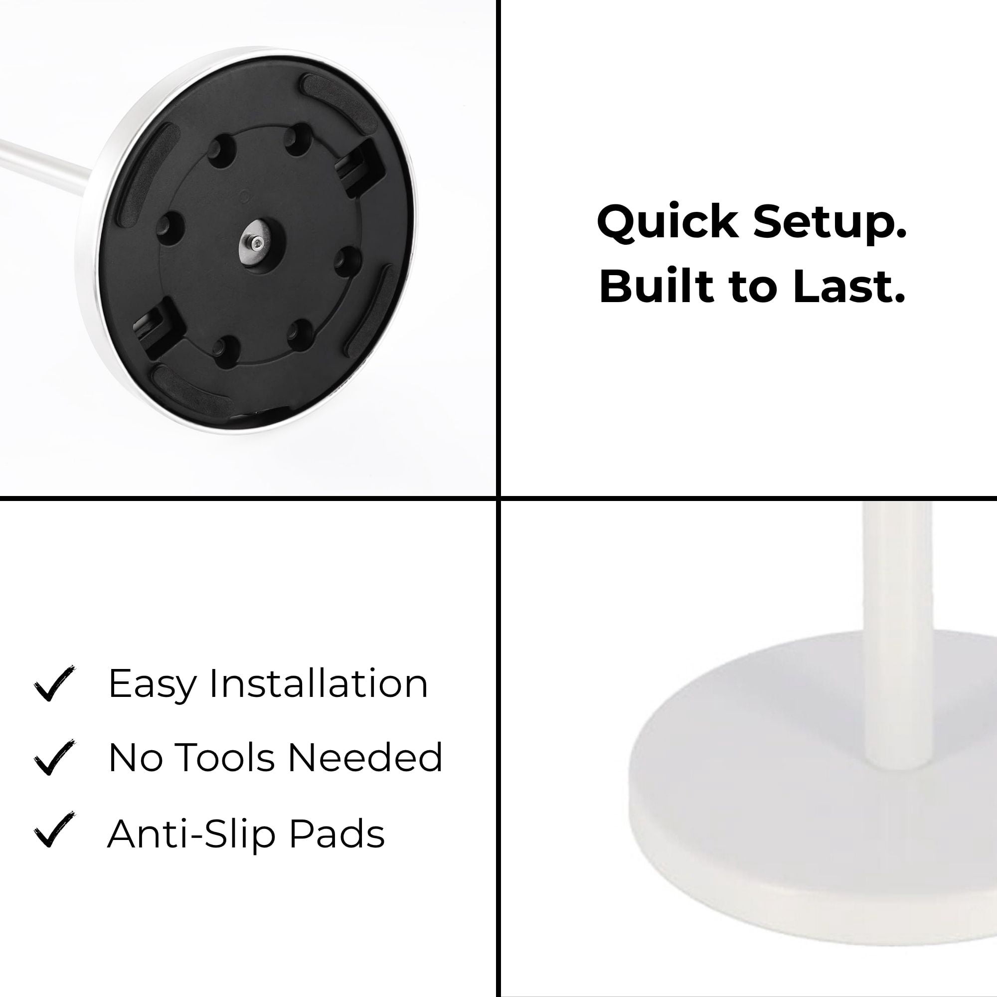 White Toilet Paper Holder Stand