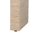 thumbnail image 4 of bali & pari Yareli Bohemian Woven Natural Grasscloth Console Table, 4 of 8