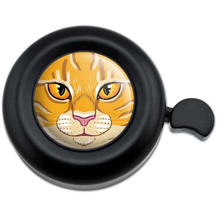Pet Kitty Wine Glass Charm Drink Stem Marker Ring Orange Tabby Cat Face 
