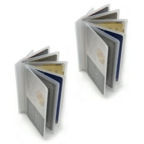 AG Wallets Pack of 2 Wallet Inserts Clear Plastic Vinyl Picture and Card Holder