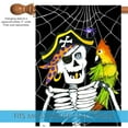 thumbnail image 3 of Toland Home Garden Skeleton Pirate Halloween Pirate Flag Double Sided 28x40 Inch, 3 of 5