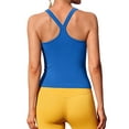thumbnail image 7 of Anwell Scoop Neck Tank Tops for Womens Ribbed Shirts Tops Sport Yoga Tanks Tops Built-in Bra, 7 of 7