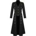 thumbnail image 2 of Anoraks para hombre, ropa de Halloween, gótico, steampunk, vintage, cuello alto, cortavientos, abrigo para mujer, 2 of 4