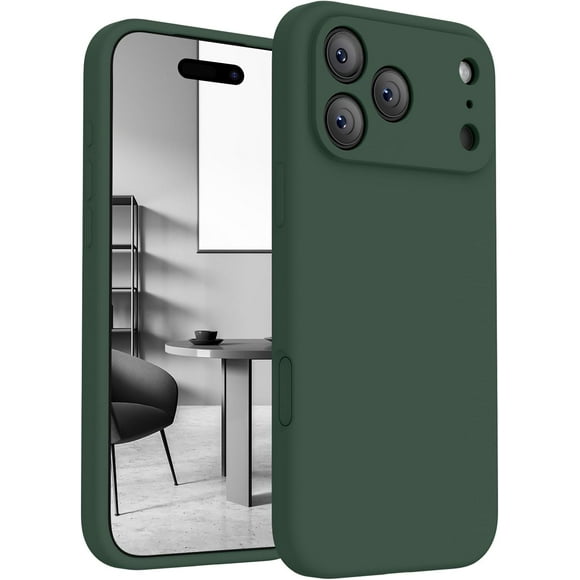 Magnétique pour iPhone 17 Pro Max, Étui Compatible avec MagSafe, [Bouton de Contrôle de Caméra en Silicone Intégré] [Protection de Caméra] Étui de Téléphone avec Doublure en Microfibre Anti-Rayures, 6,9 Pouces