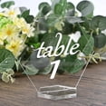 thumbnail image 4 of 5 piezas transparentes para , letrero acrílico hexagonal, tarjeta de nombres de invitados para boda, fiesta de cumpleaños perfecl Tarjetas de lugar de acrílico transparente, 4 of 8