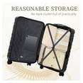 thumbnail image 7 of SONGMY Sets with TSA Lock ABS Hardshell Luggage, Solid Black, 20/24/28 Inch, 7 of 7