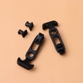 thumbnail image 2 of Car Tail Box Buckle Black Stainless Steel Rubber 2Pcs 4.3*1.8In, 2 of 8