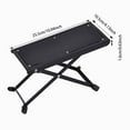 thumbnail image 3 of Noehoiugi Guitar Foot Rest Stool Height Adjustable Footstool Excellent Stability With Rubber End Caps And Non-Slip Rubber Pad For Classical Guitar, 3 of 9