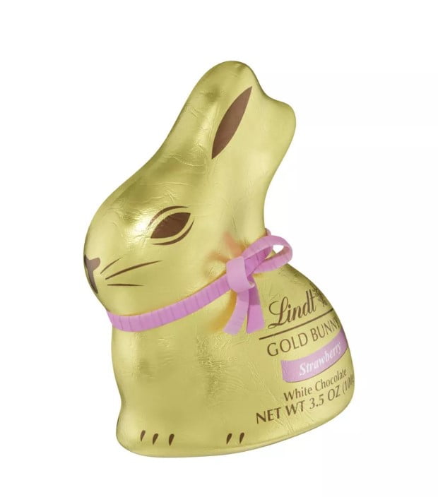 Lindt Easter Gold Bunny Strawberry White Chocolate 3.5oz 1 Hollow