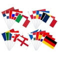 thumbnail image 3 of 24 Uds bandera nacional con postes Mini bandera banderas del equipo nacional para decoración de fiesta de Bar, 3 of 8