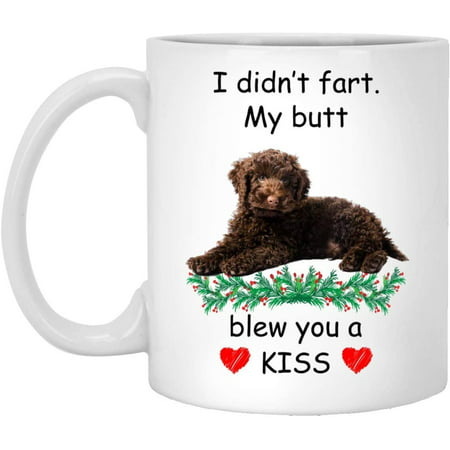 

Funny Pet Lover Gifts Labradoodle Choco Blew You A Kiss Christmas 2022 Gifts White Coffee Mug White 11oz