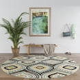 thumbnail image 3 of Contemporary Area Rug (5'3'' Round) Abstract Multi-Color Indoor Round Easy to Clean, 3 of 8