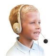 thumbnail image 2 of Califone 3064AV-10L Lightweight On-Ear Stereo Headsets w/ Gooseneck Microphone, Dual 3.5mm Plugs, Beige, Pk/10, 2 of 2