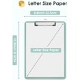 thumbnail image 5 of Plastic Clipboards1/ 2 Pack, A4 Clip Board 8.5x11 for Classroom, with Low Profile Clip, Office & School Supply ﻿, 5 of 7