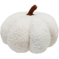 thumbnail image 1 of Almohada de calabaza de peluche, almohada decorativa suave de calabaza de peluche (blanca, 7,8"), 1 of 4