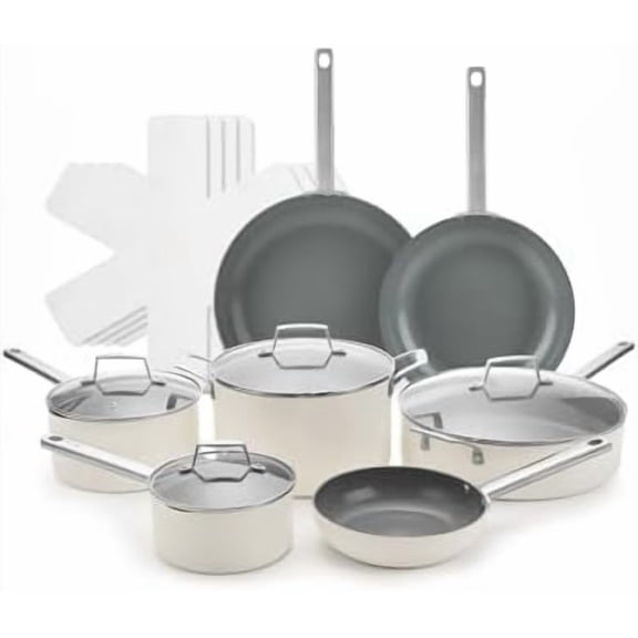 12pcs Pots and Pans Set Non Stick Ceramic Coating Cookware Set 450℉ Safe Kitchen Sets for Ceramic/Gas/Electric/Oven/Induction$$Home Decor, Kitchen, & Other