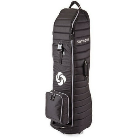 Samsonite Spinner Wheeled Golf Travel Cover & Club Head Protective Jacket  (Best Way To Travel With Golf Clubs)