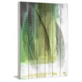 thumbnail image 2 of Parvez Taj "Emerald Feathers" Print on White Wood, 2 of 5