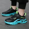 thumbnail image 2 of newwalpole Shoes for Boys Strap Casual Walking Athletic Running Shoes Black for Size 2.5, 2 of 9