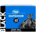 thumbnail image 1 of Great Value Giant Outdoor Garbage Bags, 184L , 40bags, 1 of 4